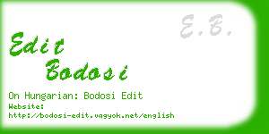 edit bodosi business card